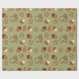 Cadeau Papier d'enveloppement d'automne sans soudure avec