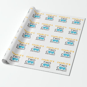 Cadeau Papier d'enveloppement de 2e anniversaire personna