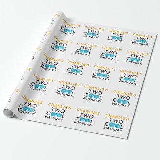 Cadeau Papier d'enveloppement de 2e anniversaire personna