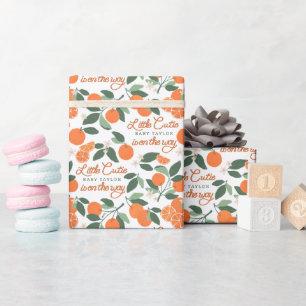 Cadeau Papier d'enveloppement de Baby shower Little Cutie