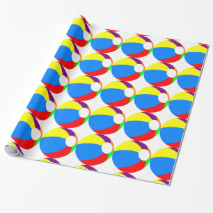 Cadeau Papier d'enveloppement de balles de plage