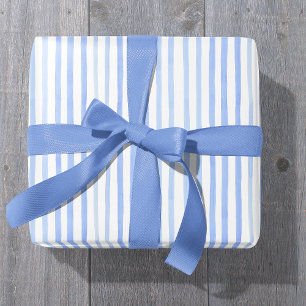 Cadeau Papier d'enveloppement de bande d'aquarelle bleu e