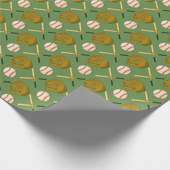 Cadeau Papier d'enveloppement de baseball (Coin)