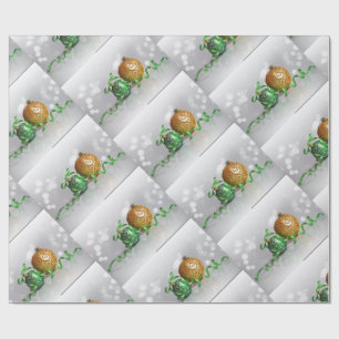 Cadeau Papier d'enveloppement de boules de Noël