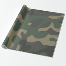 Papier d'enveloppement de camo vert, Cadeaux, Anni