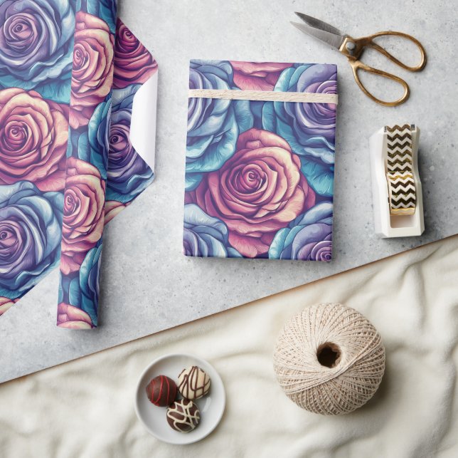 Cadeau Papier d'enveloppement de chou Rose classique (Artisanat)