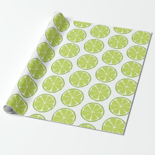 Cadeau Papier d'enveloppement de citron vert