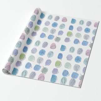 Cadeau Papier d'enveloppement de coquillages d'aquarelle