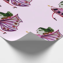 papier d'enveloppement de fée de prune