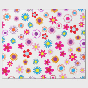 Cadeau Papier d'enveloppement de fleur