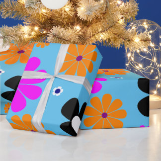 Cadeau Papier d'enveloppement de fleurs