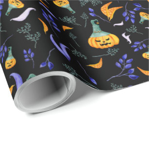 Cadeau Papier d'enveloppement de forêt d'Halloween