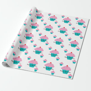 Cadeau Papier d'enveloppement de gâteau d'anniversaire