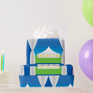Cadeau Papier d'enveloppement de grandes tentes blanches