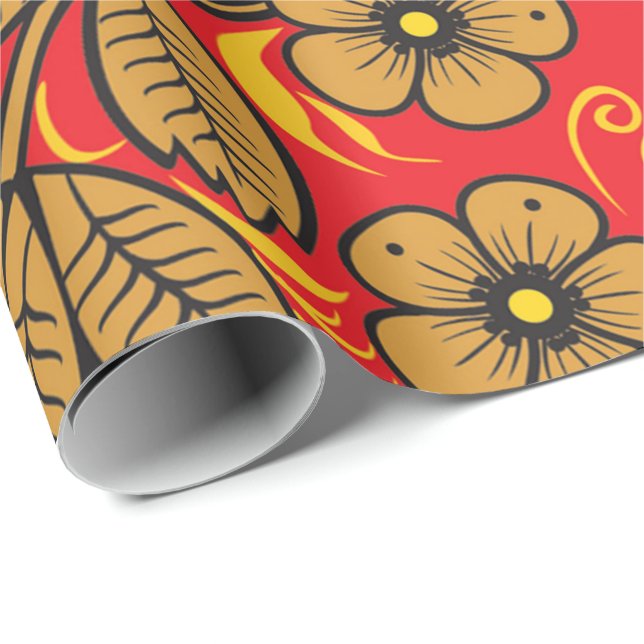 Cadeau Papier d'enveloppement de hohlome russe (Coin rond)