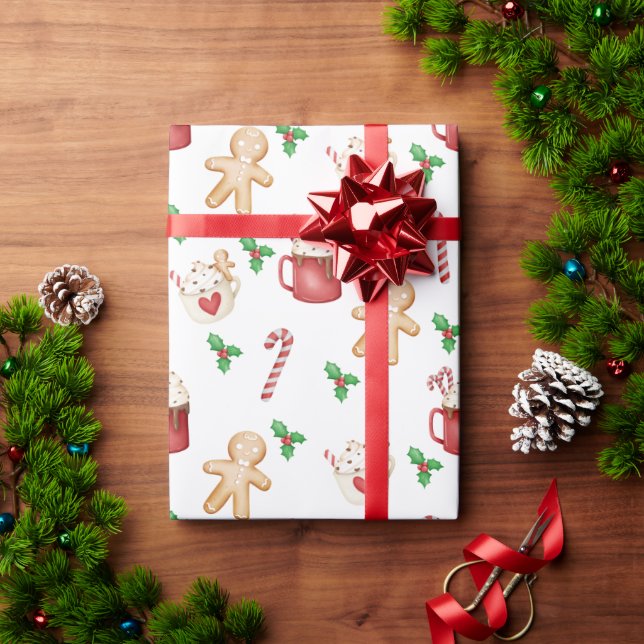 Cadeau Papier d'enveloppement de la bombe de cacao chaud (Cadeau de vacances)