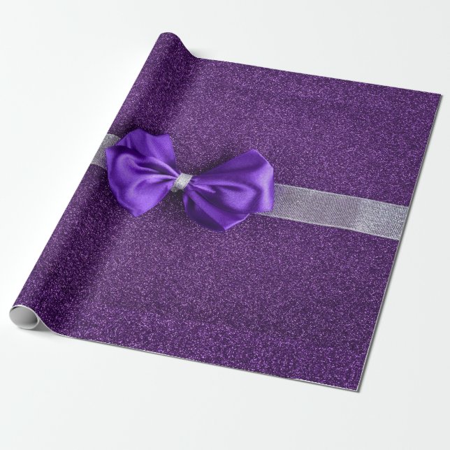 Cadeau Papier d'enveloppement de la corne violette (Déroulé)