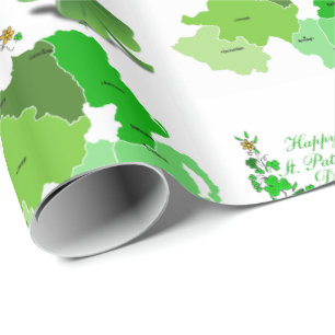 Cadeau Papier d'enveloppement de la Saint-Patrick