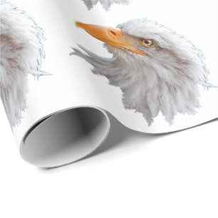 Cadeau Papier d'enveloppement de l'aigle à tête blanche d