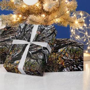 Cadeau Papier d'enveloppement de l'arbre d'hiver