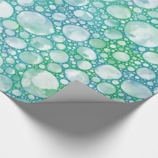 Cadeau Papier d'enveloppement de mousse de mer turquoise|