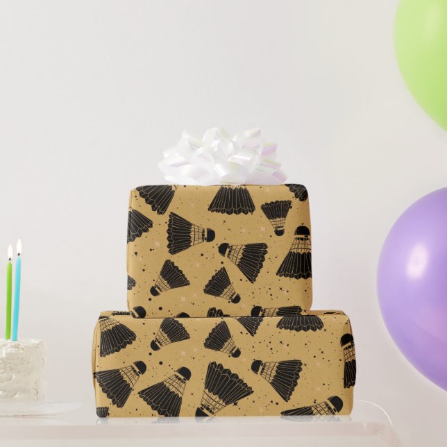 Cadeau Papier d'enveloppement de moutarde de Shuttlecock  (Cadeaux de fête)