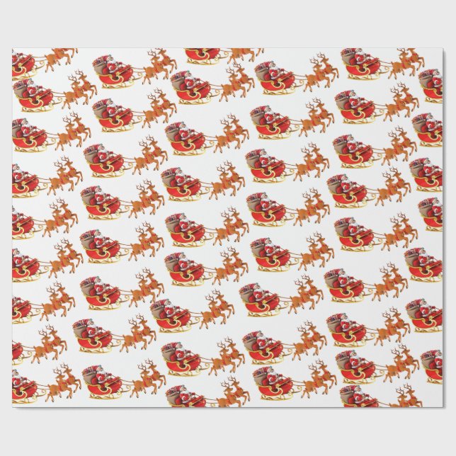 Cadeau Papier d'enveloppement de Noël (Plat)