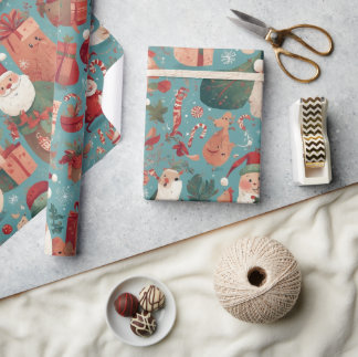 Cadeau Papier d'enveloppement de Noël