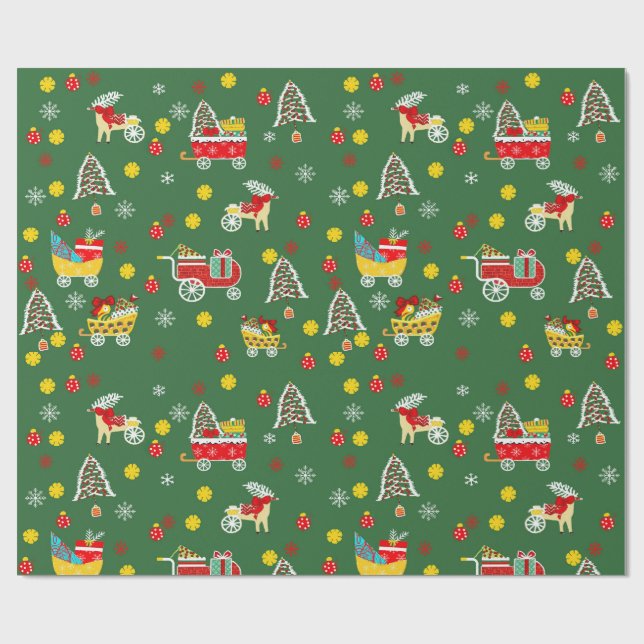 Cadeau Papier d'enveloppement de Noël (Plat)