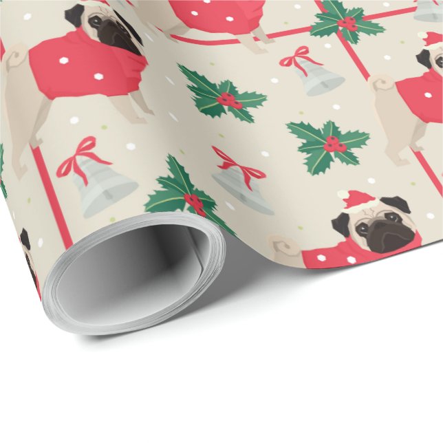 Cadeau Papier d'enveloppement de Noël (Coin rond)