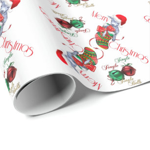 Cadeau Papier d'enveloppement de Noël de chèvre de bébé