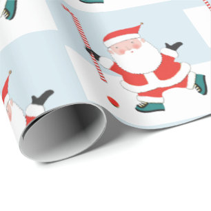 Cadeau Papier d'enveloppement de Noël de hockey sur gazon