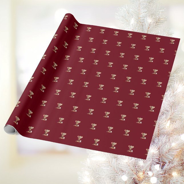 Cadeau Papier d'enveloppement de Noël de la souris (Créateur téléchargé)