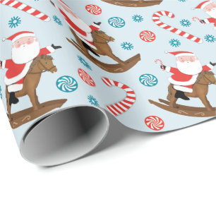 Cadeau Papier d'enveloppement de Noël de l'amoureux du ch