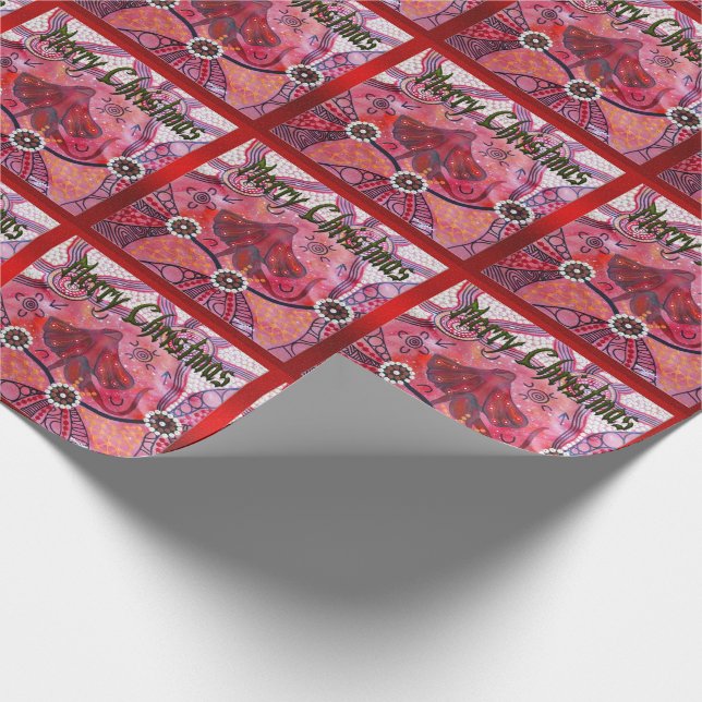 Cadeau Papier d'enveloppement de Noël de Lizard à crêpes (Coin)
