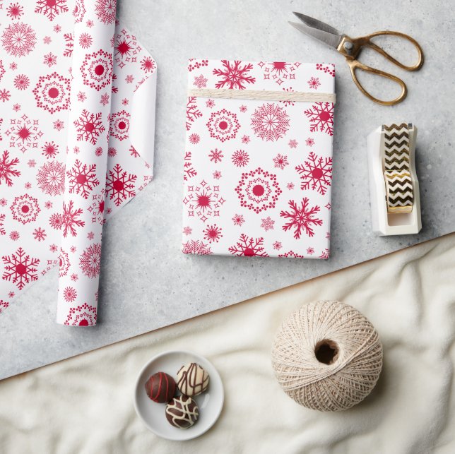 Cadeau Papier d'enveloppement de Noël de l'ornement de fl (Artisanat)