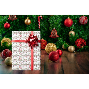 Cadeau Papier d'enveloppement de Noël des colibris