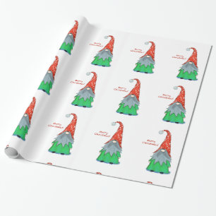 Cadeau Papier d'enveloppement de Noël Gnome