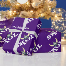 Papier d'enveloppement de peau viking argent