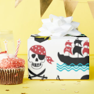 Cadeau Papier d'enveloppement de pirate nautique