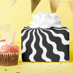 Cadeau Papier d'enveloppement de spirale Zig Zag