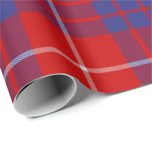 Cadeau Papier d'enveloppement de tarte rouge Clan Hamilto