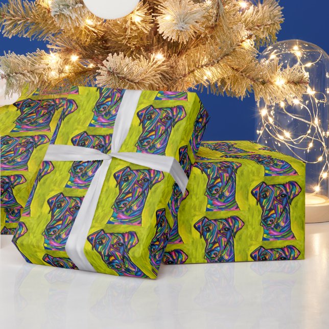 Cadeau Papier d'enveloppement de Terrier andalou (Vacances)