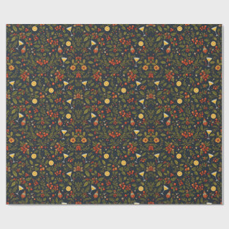 Cadeau Papier d'enveloppement de vacances Martinis et Bot