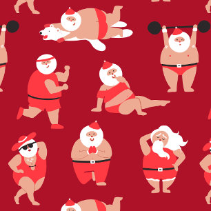 Cadeau Papier d'enveloppement de vacances Père Noël Posit