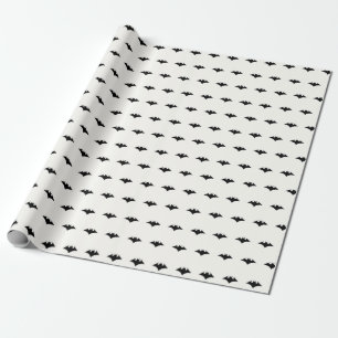 Cadeau Papier d'enveloppement des chauves-souris noires m