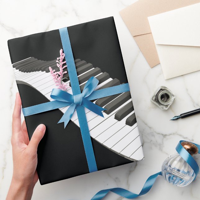 Cadeau Papier d'enveloppement des clés de piano (Créateur téléchargé)