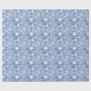 Cadeau Papier d'enveloppement des flocons blancs