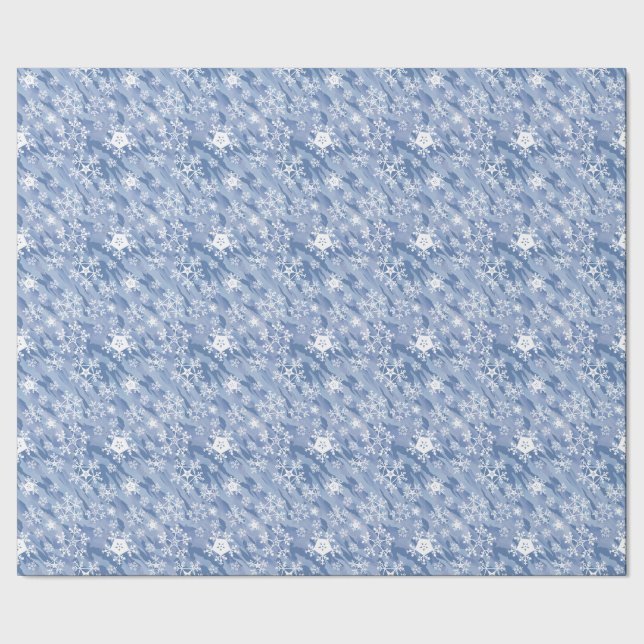 Cadeau Papier d'enveloppement des flocons blancs (Couture)