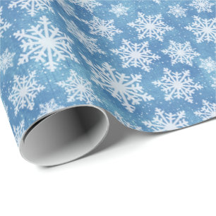 Cadeau Papier d'enveloppement des flocons de neige